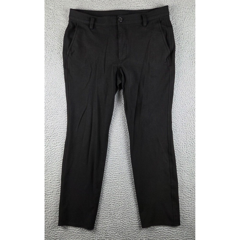 Kit Ace Pants Mens‎ 36 (35x29) Black Stretch Trousers Casual Athletic